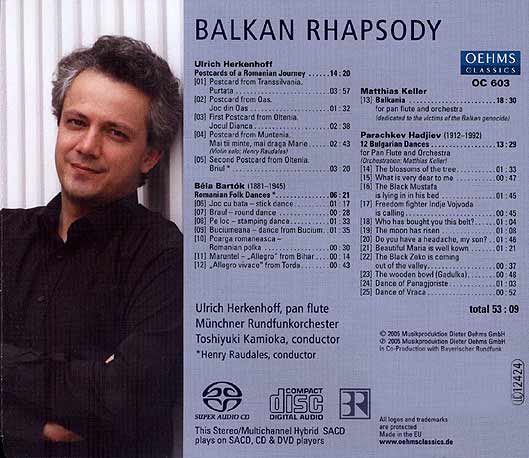 Ulrich Herkenhoff, Panflte: Balkan Rhapsody - Titel