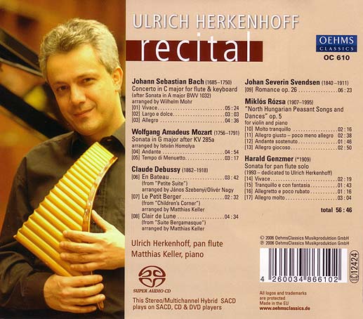 Ulrich Herkenhoff, Panflte: Recital - Titel